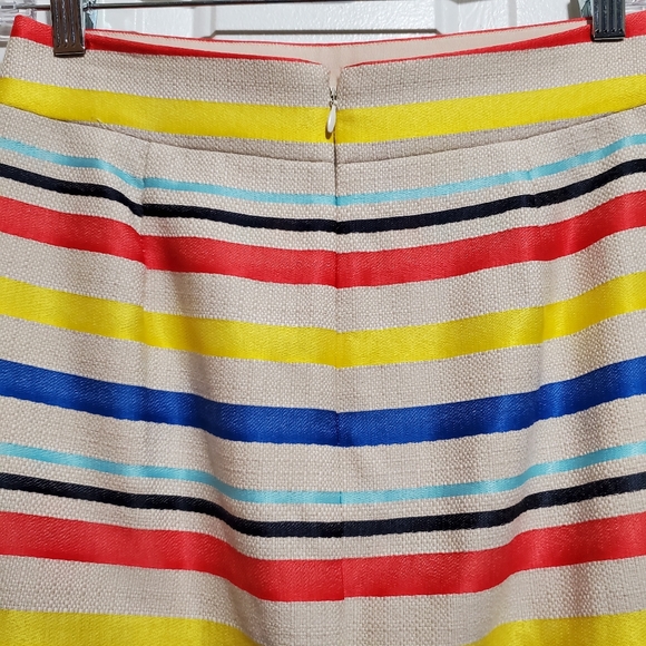 J.Crew Colorful Jacquard Midi Frayed Hem Skirt - Picture 7 of 12